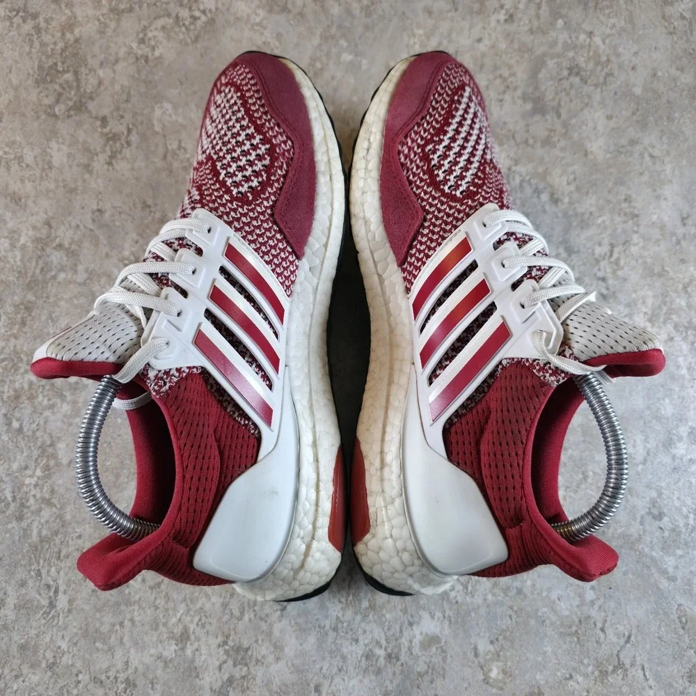 Size 8 NCAA x Adidas UltraBoost 1.0 Indiana Hoosiers Running Shoe * No Insoles *